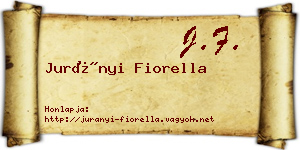 Jurányi Fiorella névjegykártya